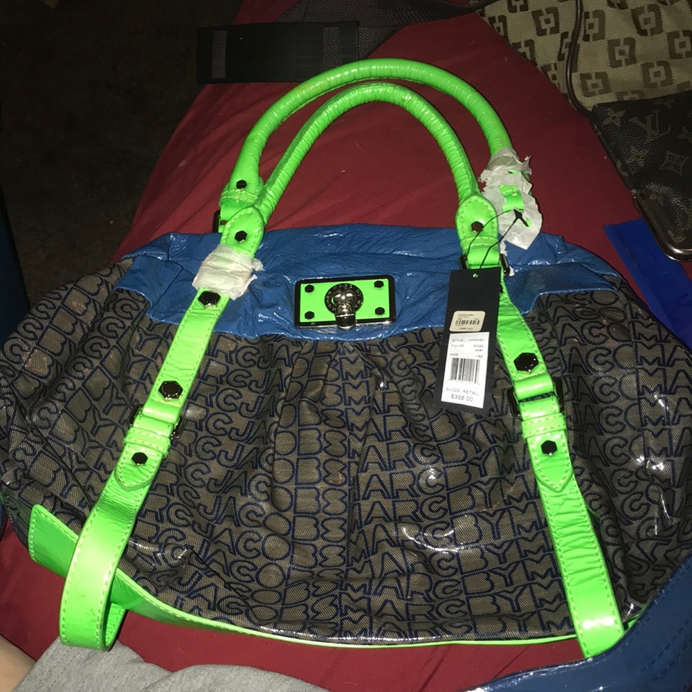 NWT Marc Jacobs Patent Leather Duffle Tote Bag